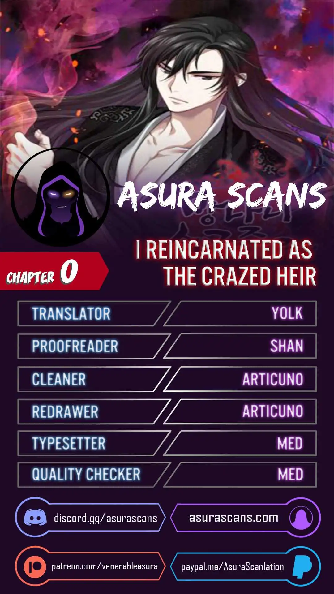 I Reincarnated As The Crazed Heir Chapter 0 1